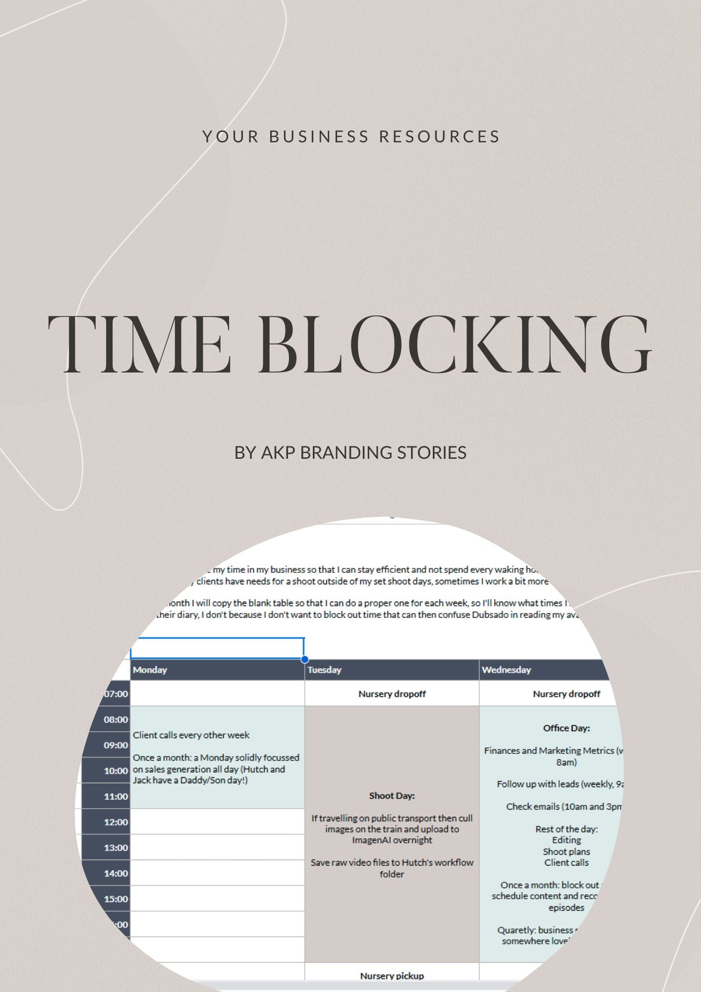 Your Weekly Time Blocking Tool